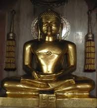 Sacred Jain manuscript-style image of Suparshvanatha